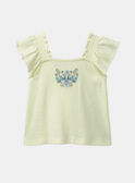 Pale yellow TEE SHIRT KAUGENIE / 24E1BFR1TEE103