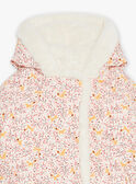 Reversible ecru and pink hooded coat GIDENISE / 23H1BF52MAN001