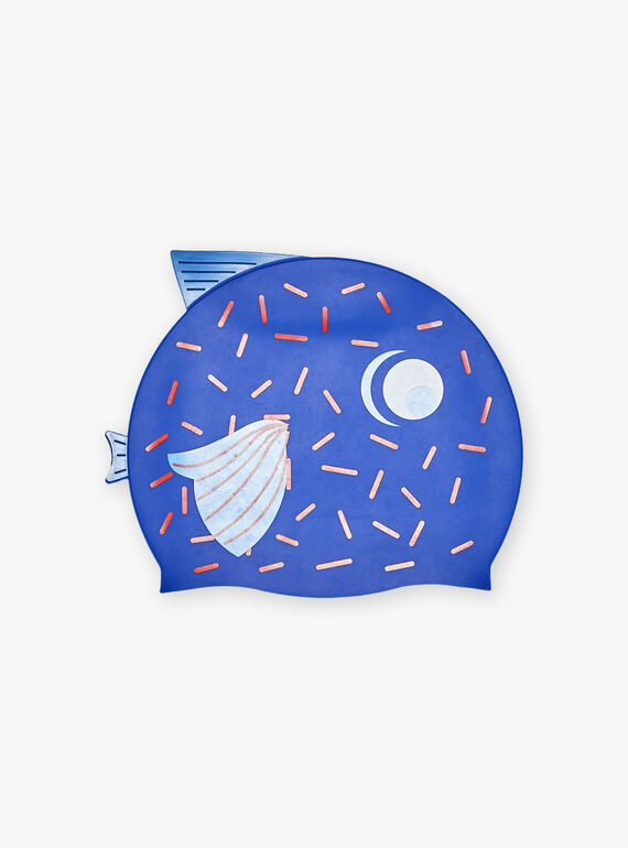 Blue and white fish ink pool cap FRYTETAGE / 23E4PGL1D4YC214