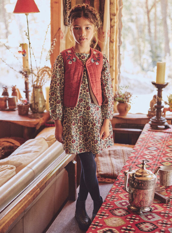 Red CARDIGAN WHITHOUT SLEEVES NLUMUETTE / 25H2PFX1CSM506